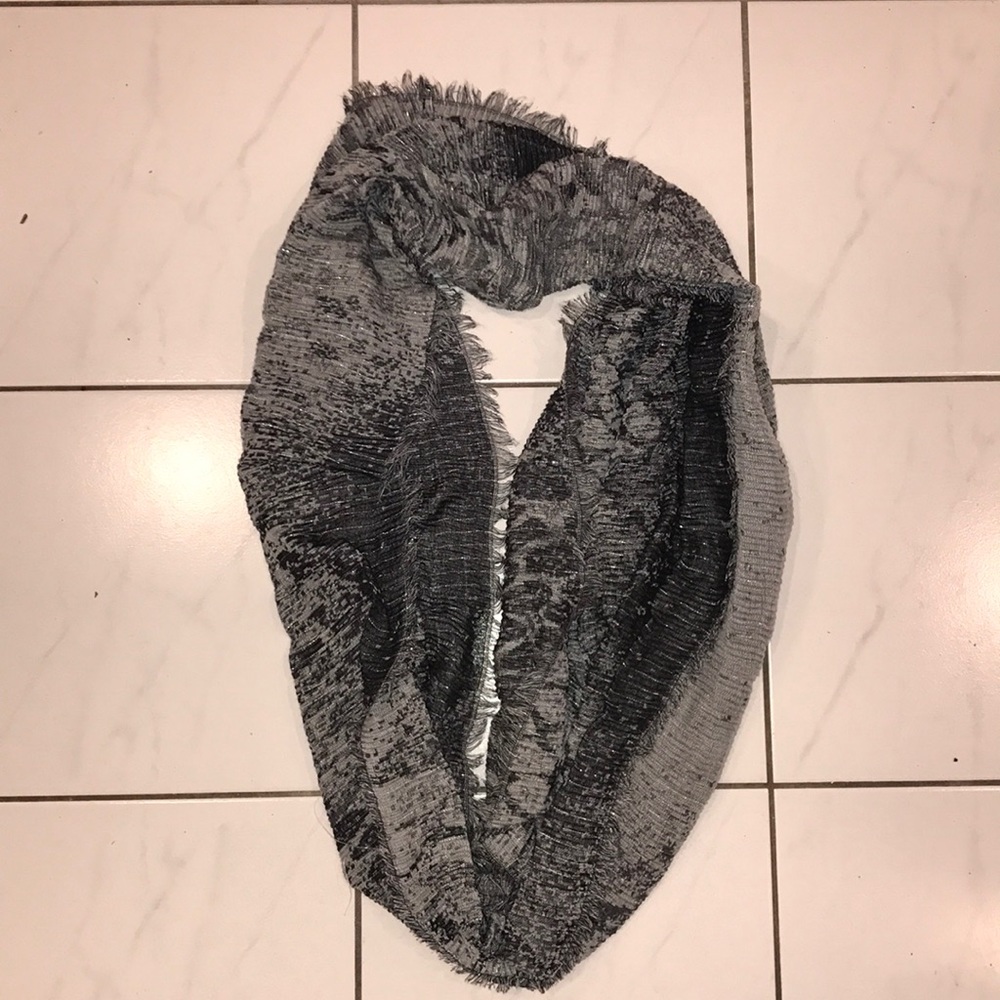 Grey infinity scarf